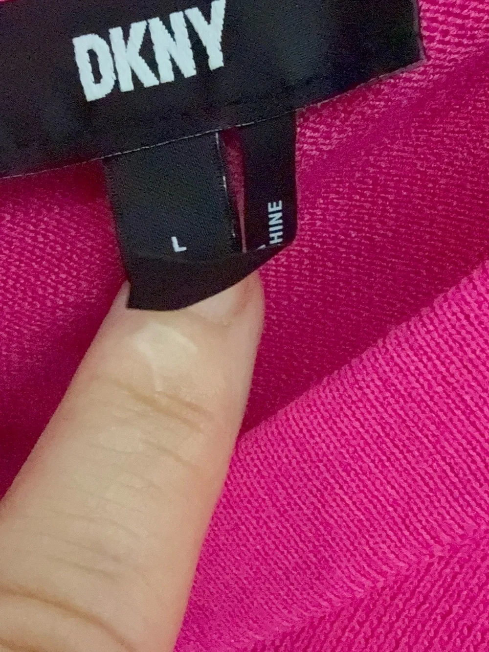 DKNY Hot Pink Puff Sleeve Sweater